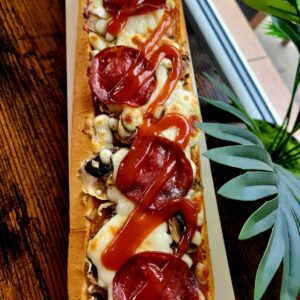 Zapiekanka z Szynką + Ser + Pieczarki