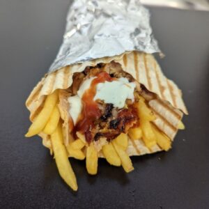 Tortilla Amerykańska z Frytkami